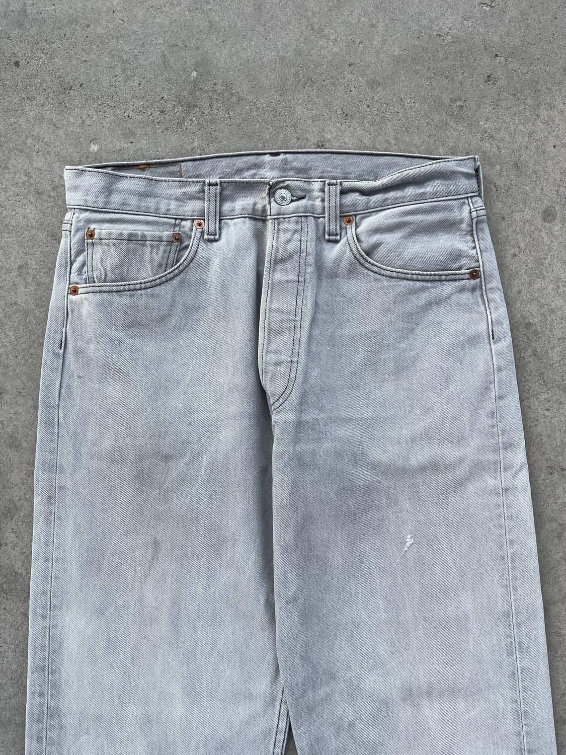 빈티지 리바이스 501 데님 팬츠 그레이 상품이미지4