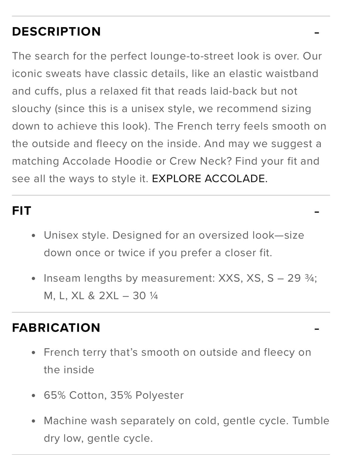 Alo accolade sweatpant 알로 조거 스웻팬츠 [블랙-S] 상품이미지7