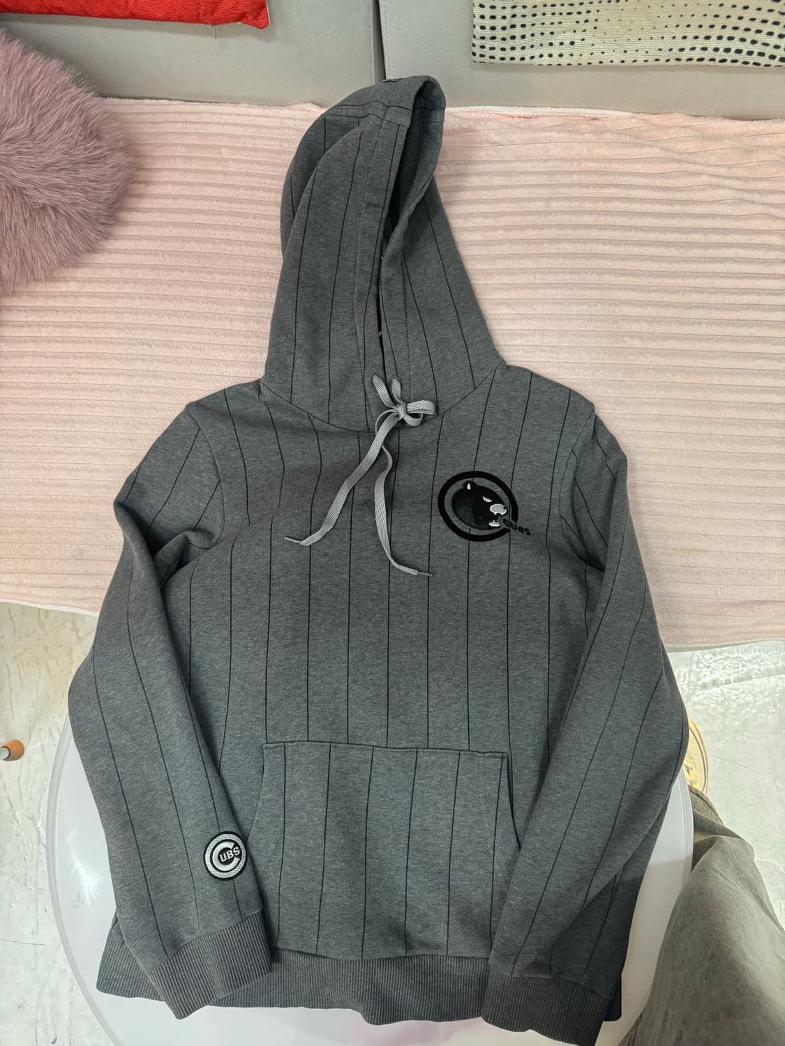 MLB 엠엘비 컵스 스트라이프 후드 상품이미지3