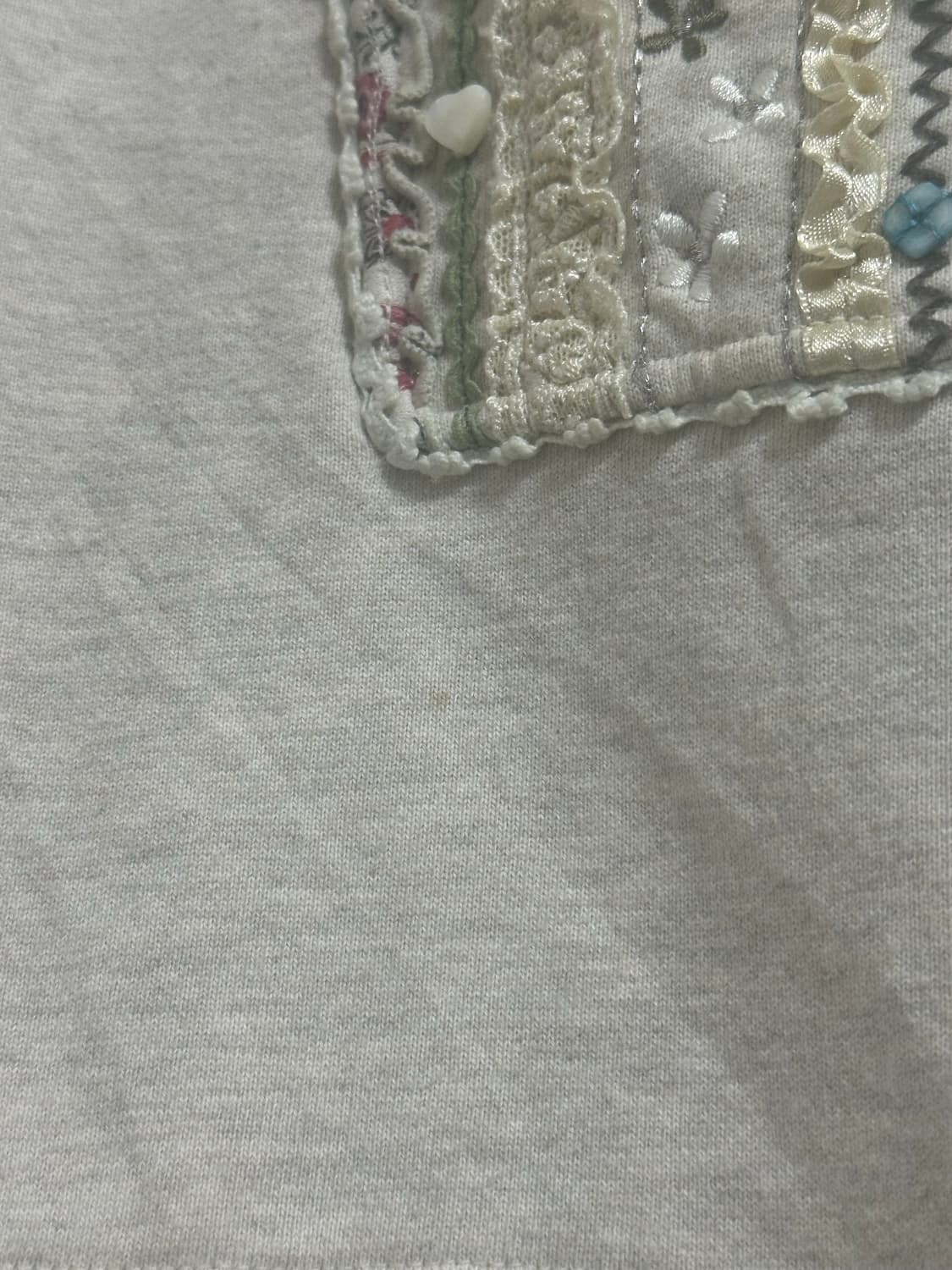 모리걸 플라워 레이스 비즈 포인트 집업 상품이미지5