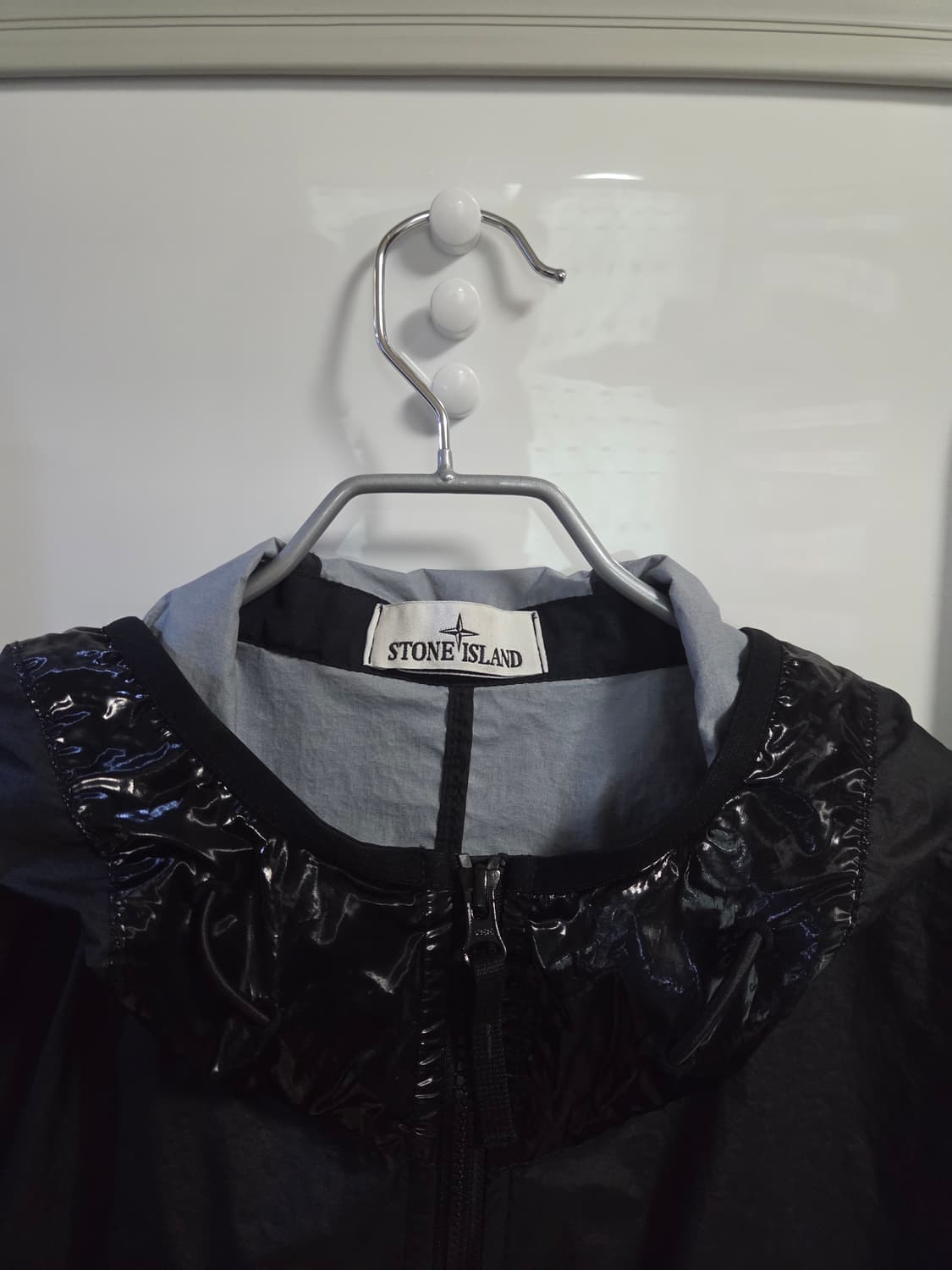 (L) 스톤아일랜드 멤브라나 3L TC 후드 바람막이 블랙 상품이미지7