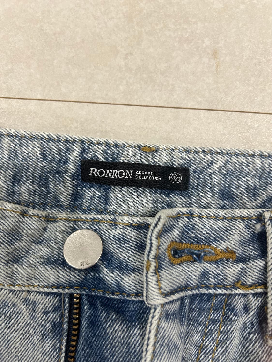 론론 SIDE LINE STRAIGHT DENIM 데님 S 상품이미지3