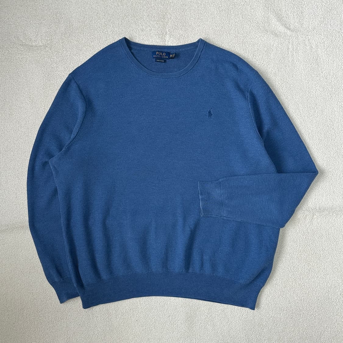 폴로 랄프 로렌 피마 코튼 크루넥 스웨터 상품이미지1