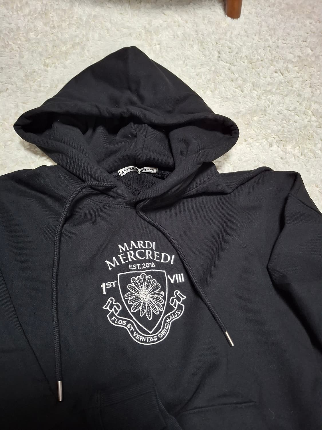 (마지막특가) 마르디메크르디 후드티 블랙 프리 상품이미지1