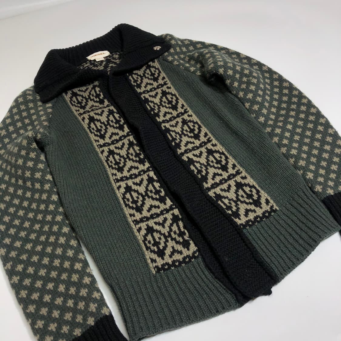디젤 패턴 니트 가디건 S 상품이미지4