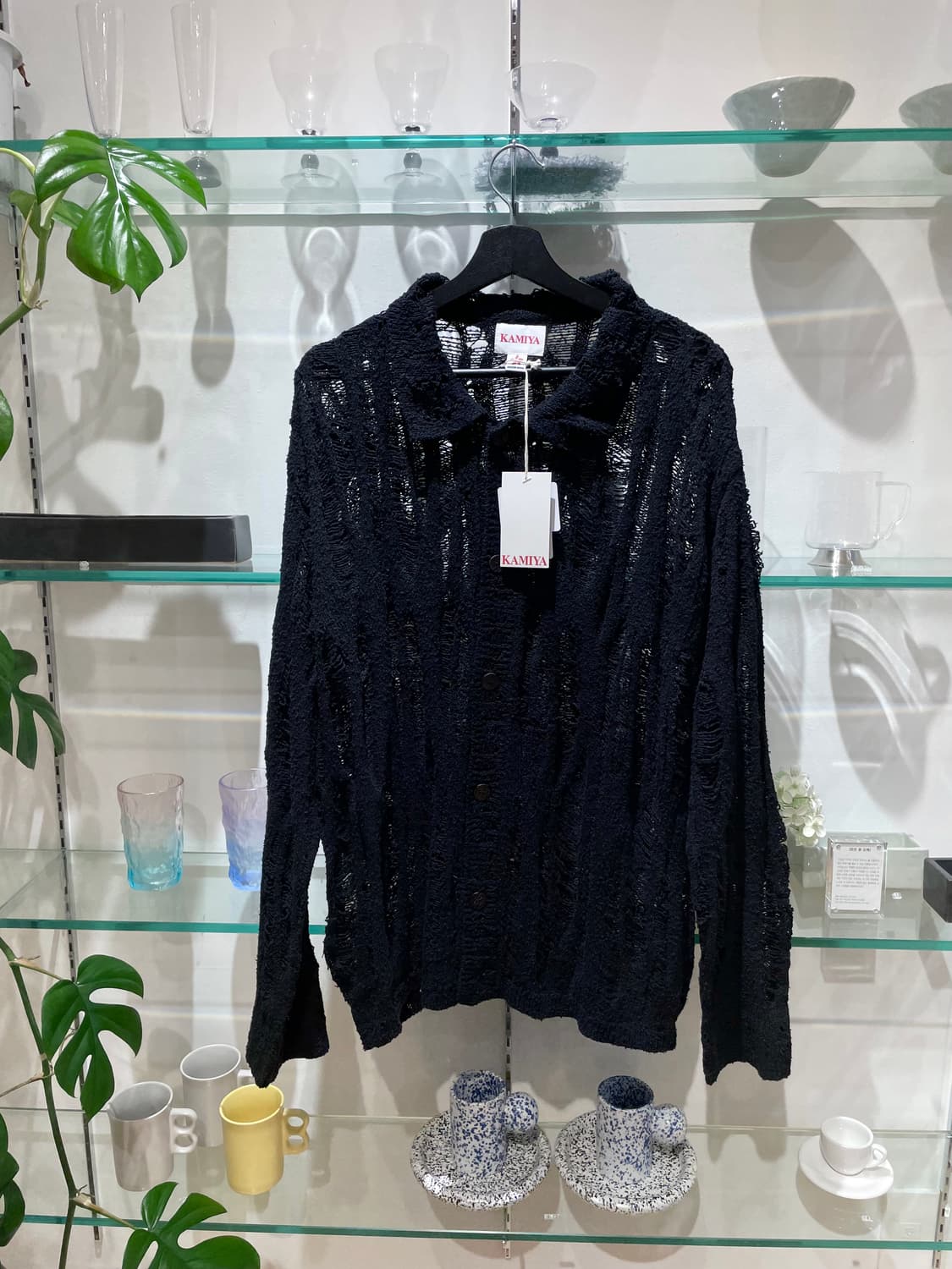 카미야 distressed knit cardigan 상품이미지1