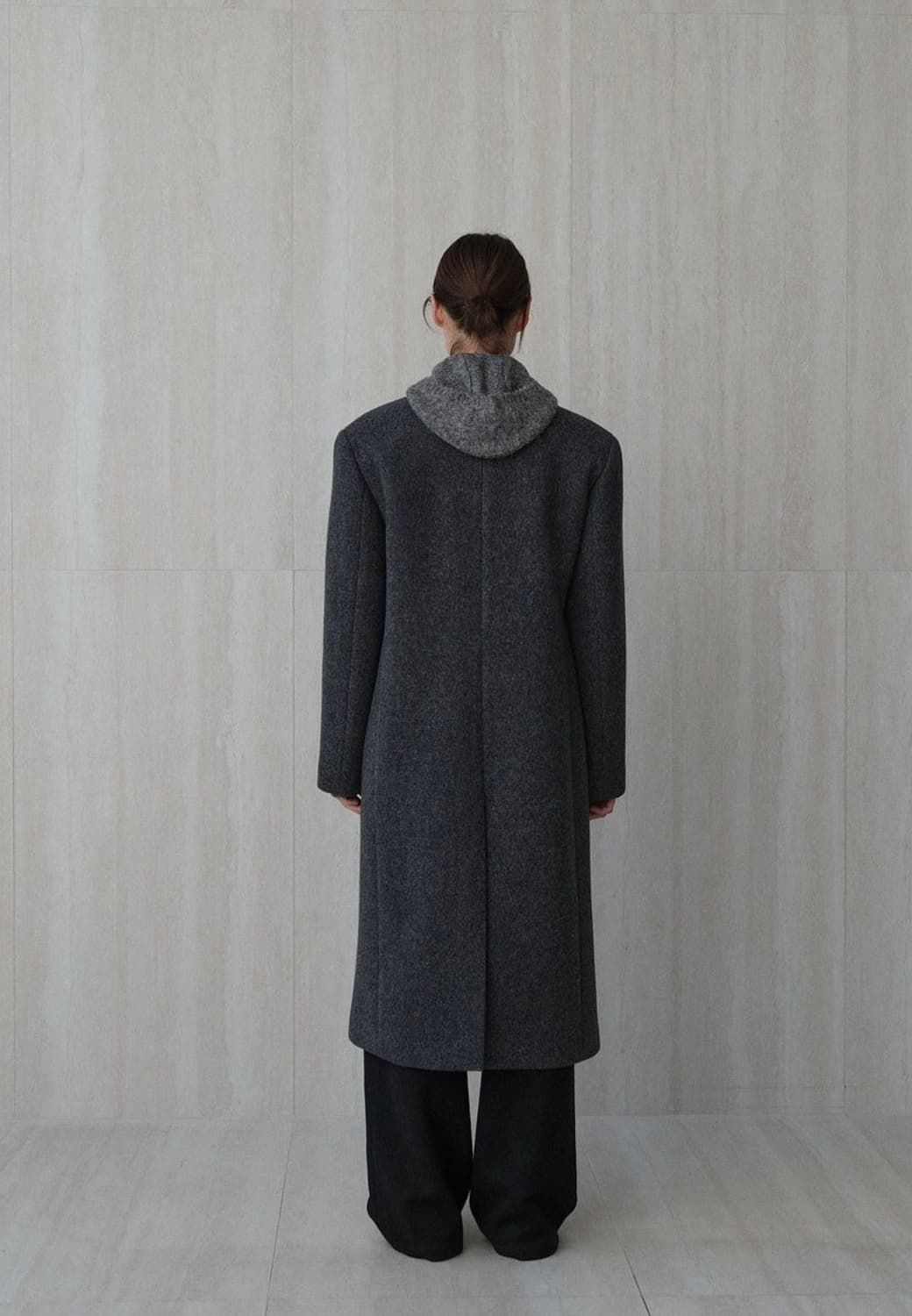 새상품)) 르 울 클래식 더블 브레스티드 코트  상품이미지3