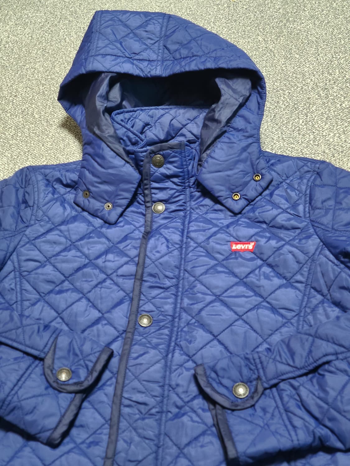 리바이스 후드 퀼팅 자켓 165 실측  105 상품이미지2