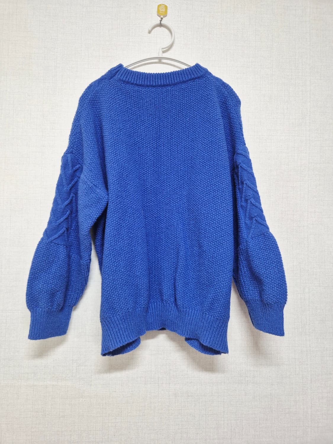 블루 꽈배기 니트 스웨터 상품이미지2