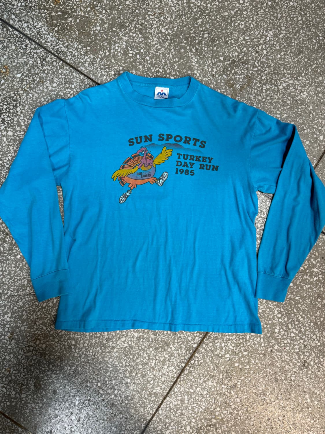 80s sun sports 싱글스티치 러너 프린팅 빈티지 롱슬리브 상품이미지1