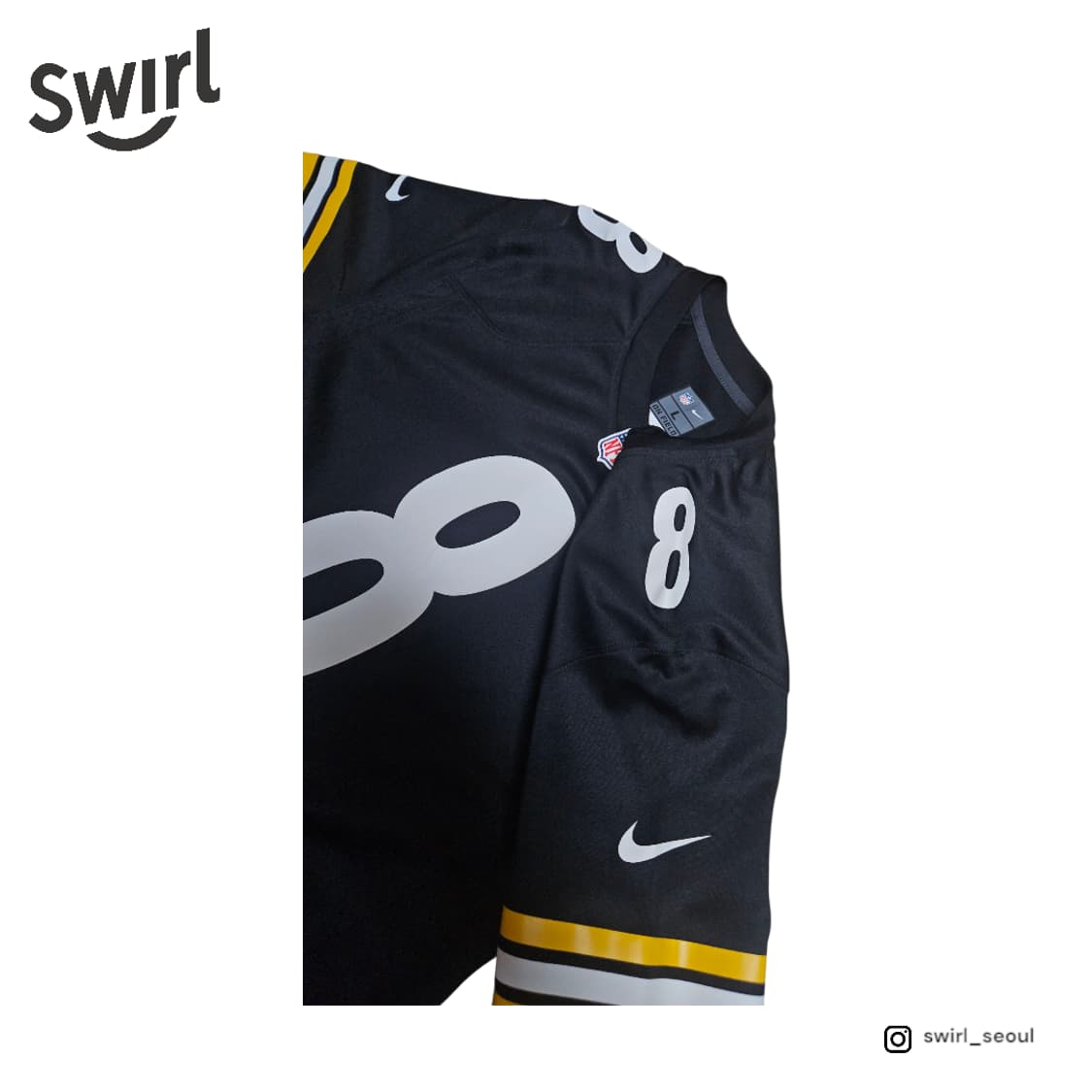 NFL nike 피츠버그 스틸러스 8 반팔 져지 상품이미지4