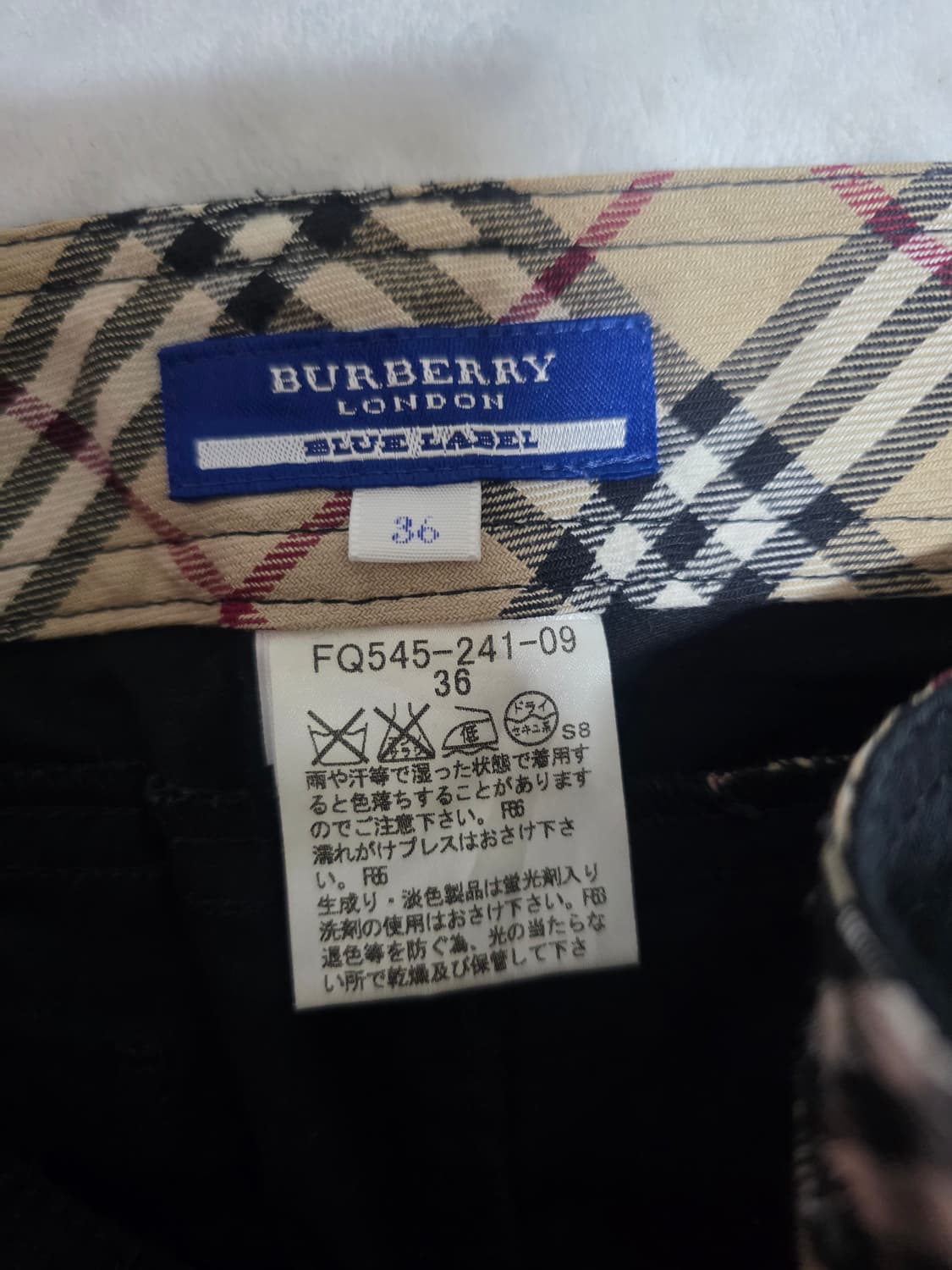 버버리 런던 블루라벨 허리반품실측 34.5cm 상품이미지5