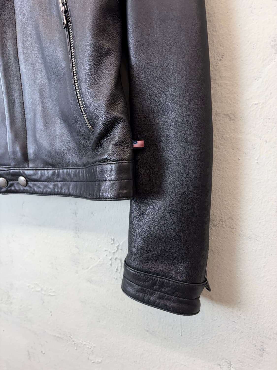 폴로랄프로렌 폴로진스 빈티지 램스킨 라이더 자켓 상품이미지4