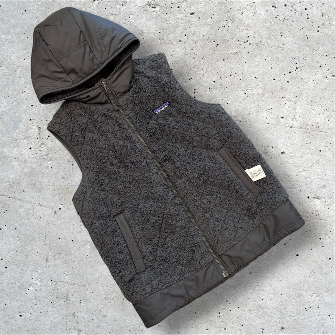 [S] 16s 파타고니아 리버시블 후리스 후드 조끼 베스트 D383 상품이미지1