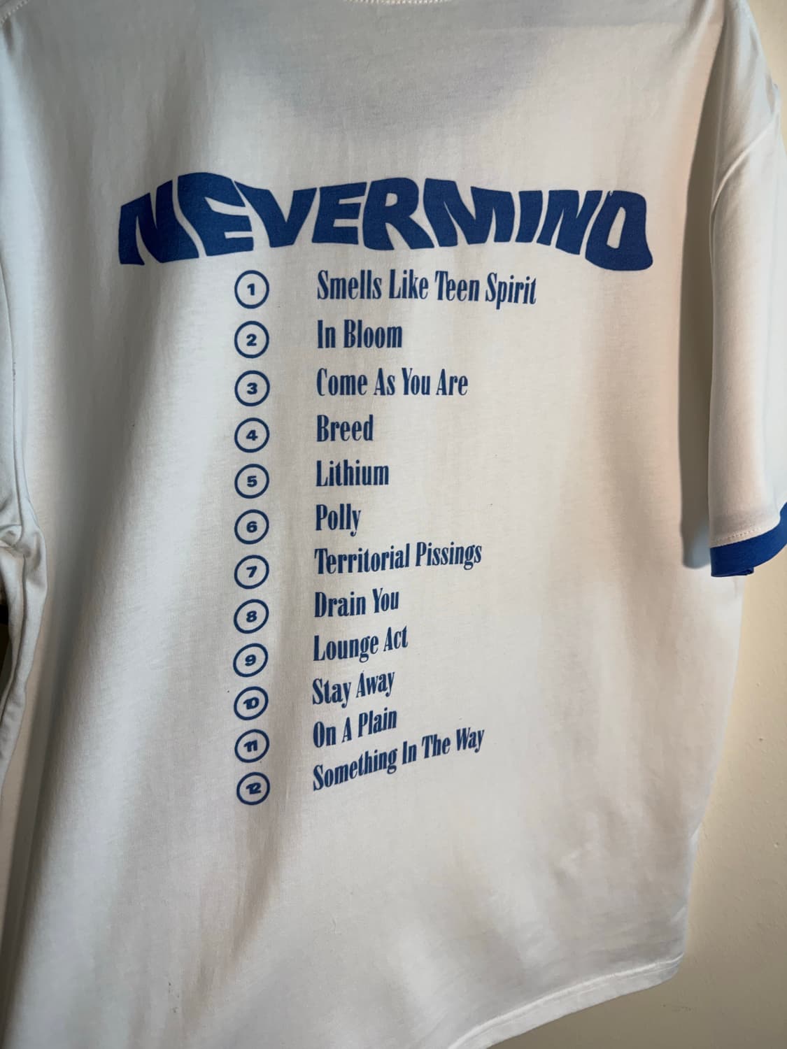 너바나 네버마인드 빈티지무드 링거반팔티 상품이미지9