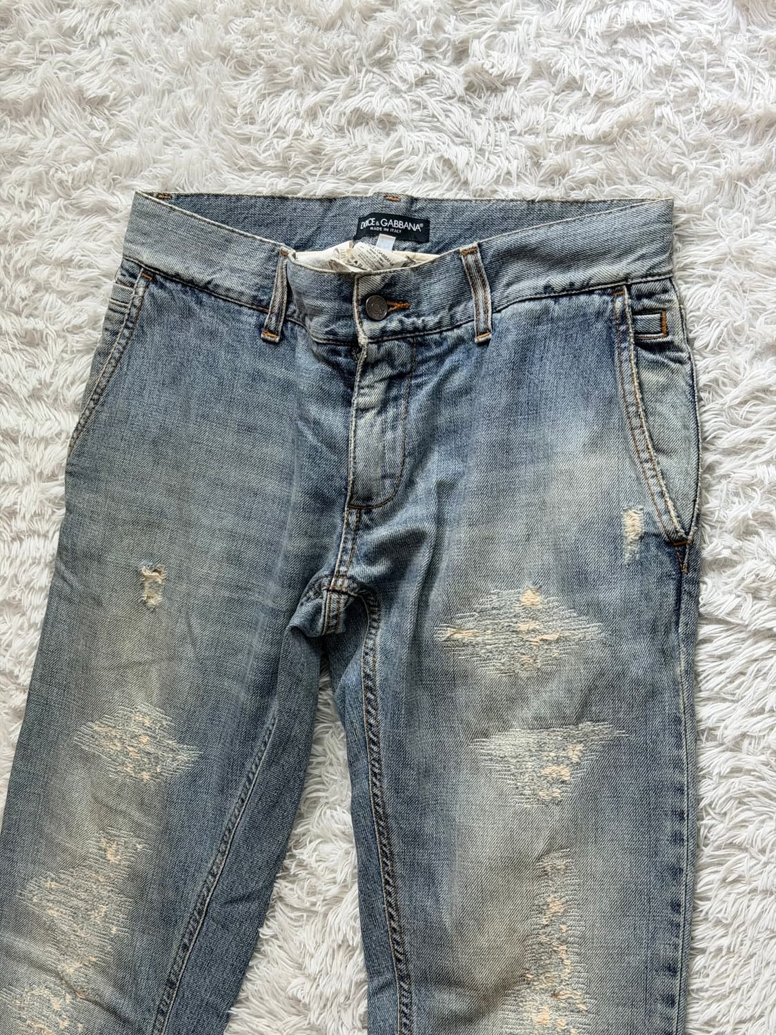 [돌체앤가바나] 정품 디스트로이드 워싱 슬림진 (size 46) 상품이미지1
