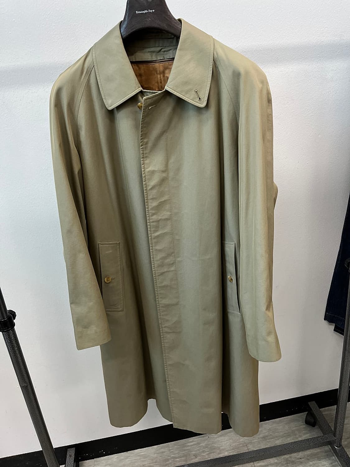 105) 버버리 올리브그린 개버딘코트  상품이미지2