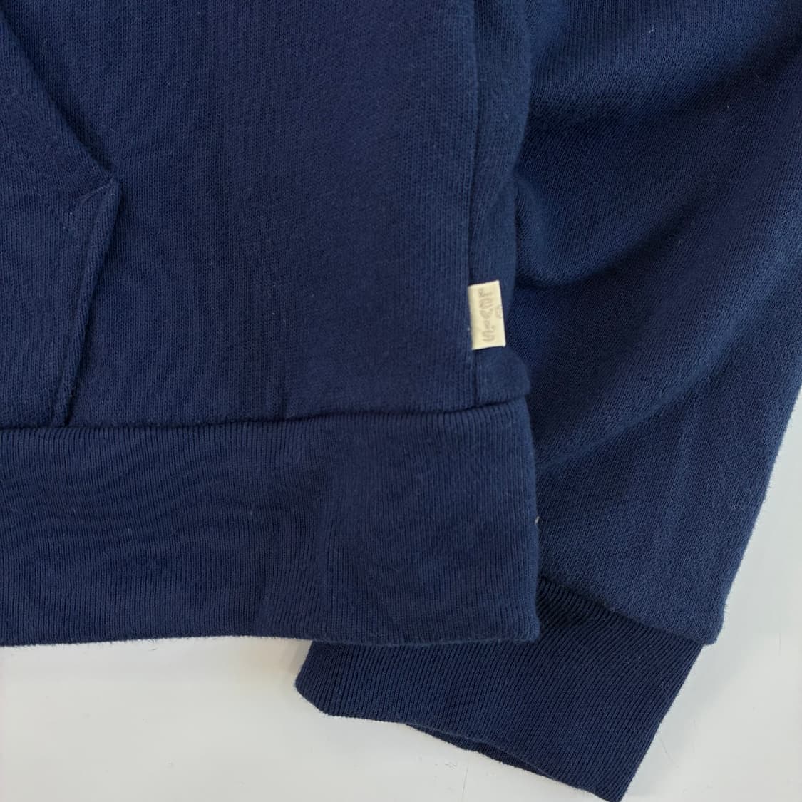 Levi's  리바이스 스펠아웃 빅로고 네이비 후드집업  상품이미지4
