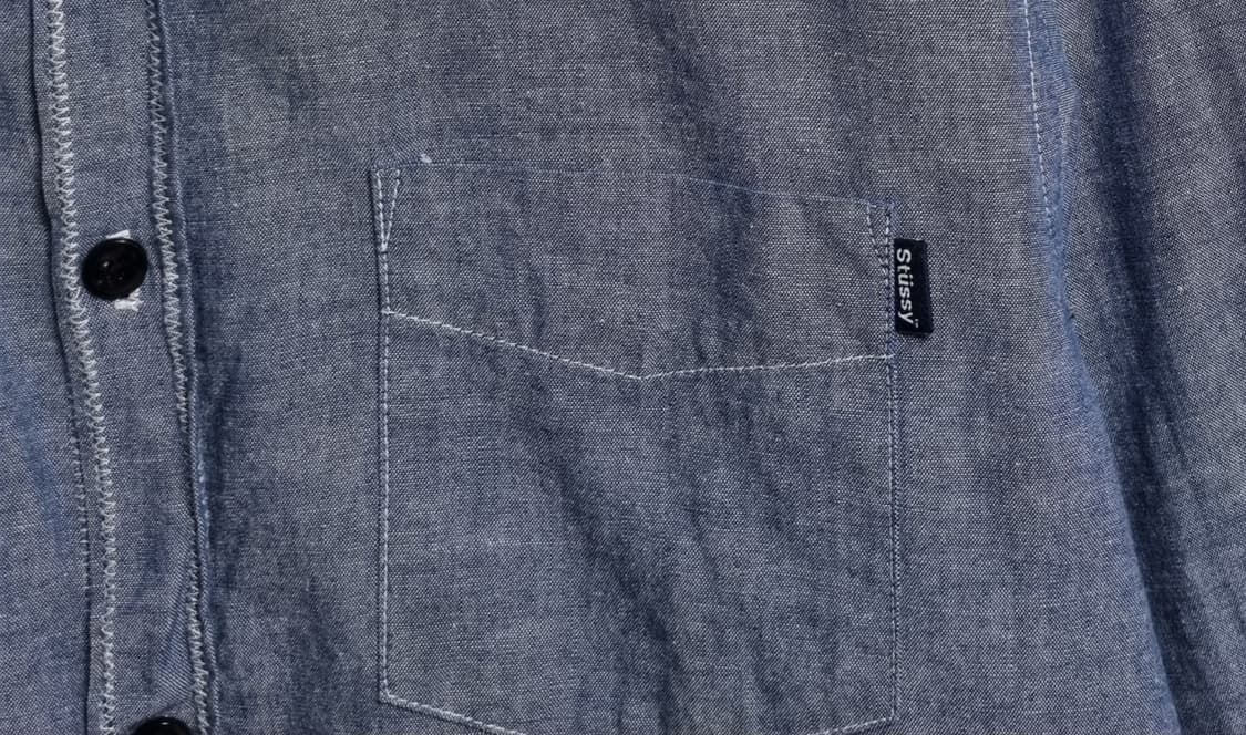 오버핏 M ) 스투시 데님셔츠 청남방 상품이미지3