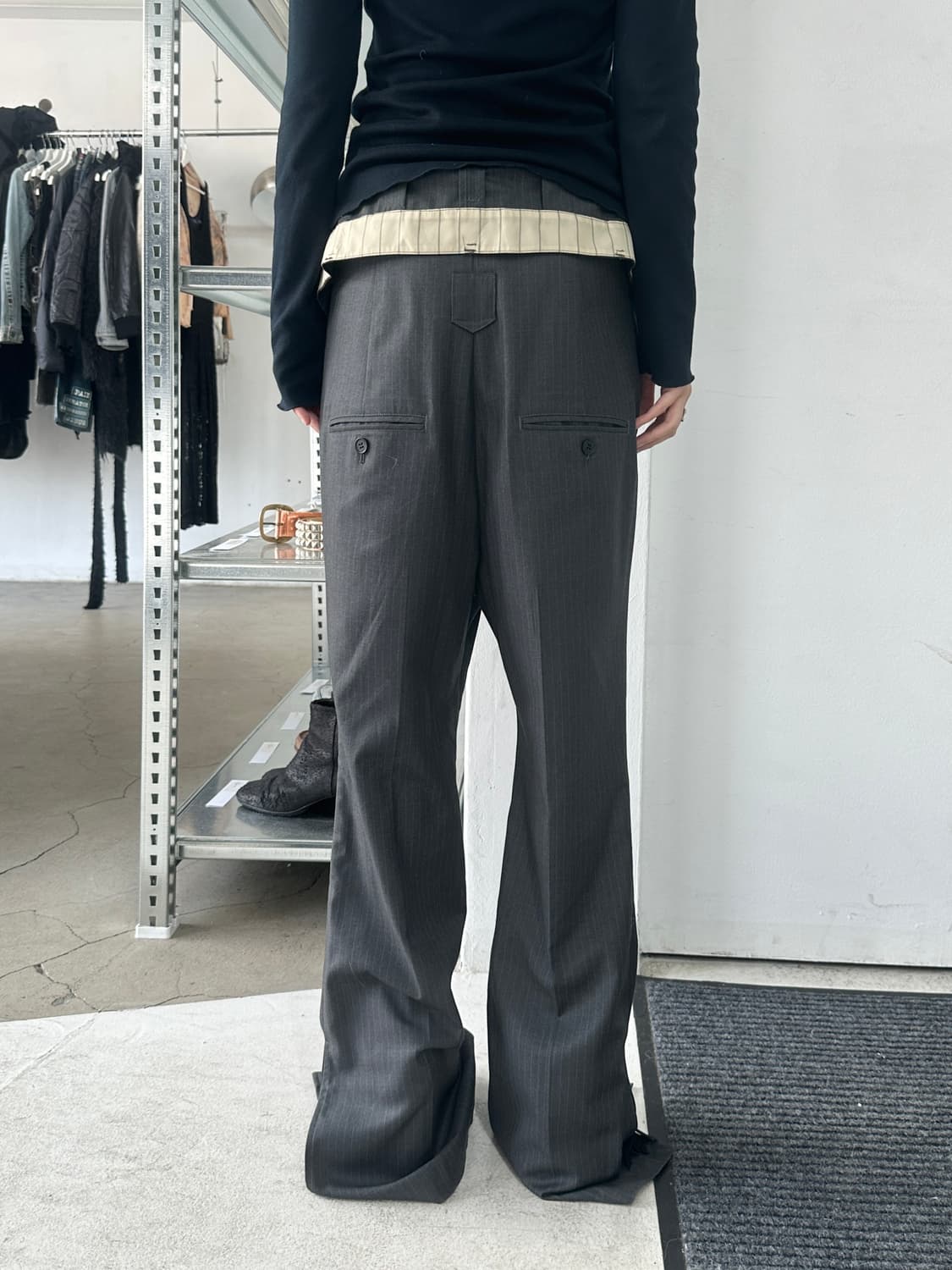 빈티지 폴딩 플레어 슬랙스 상품이미지2