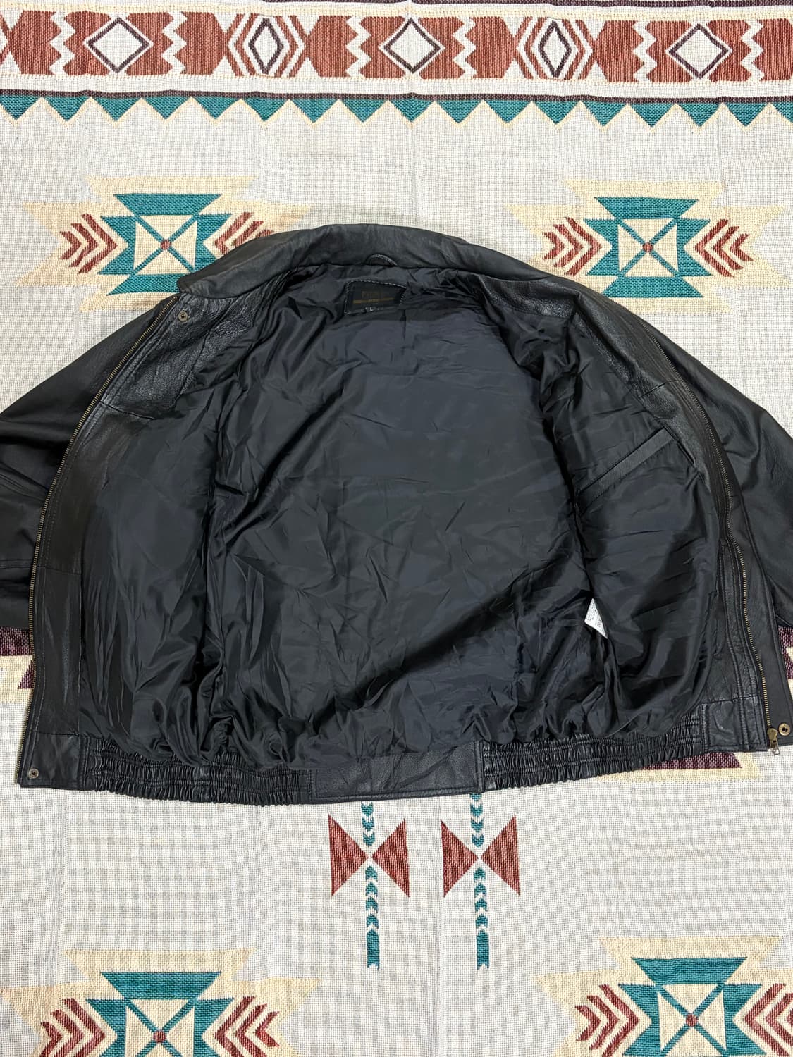 90s F.concept leather bomber jacket 상품이미지5