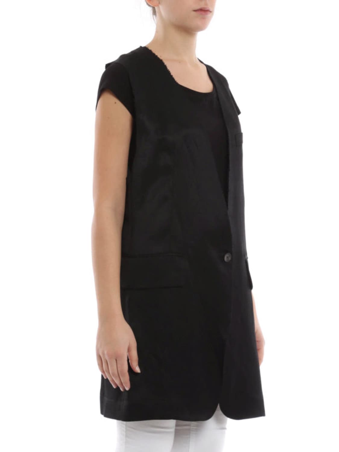 MM6 로우 컷 슬리브리스 숏 코트 상품이미지3