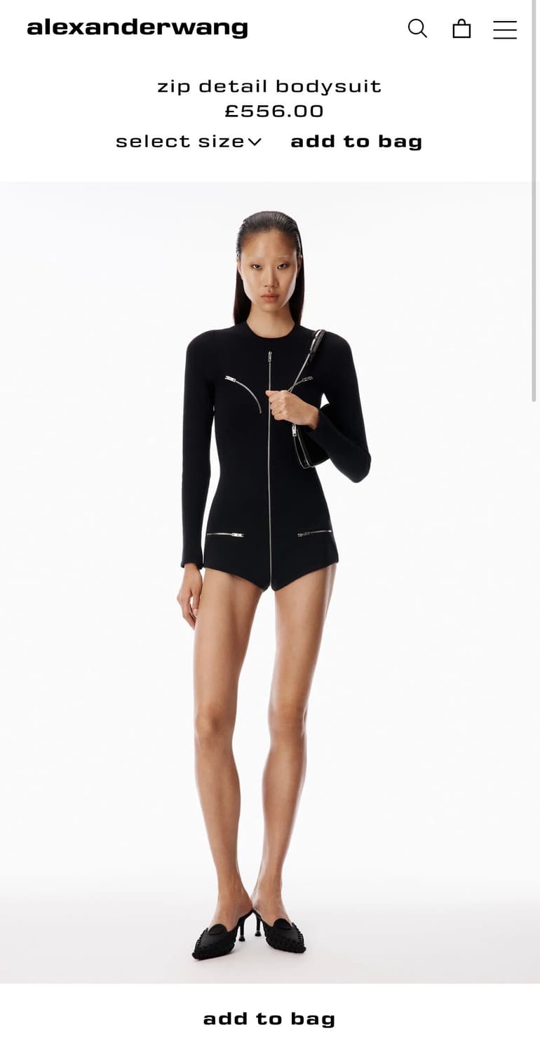 Alexander Wang Runway bodysuit 상품이미지1