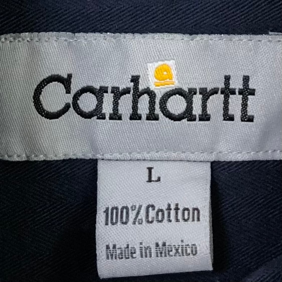 XL 칼하트 네이비 워크 셔츠 상품이미지3