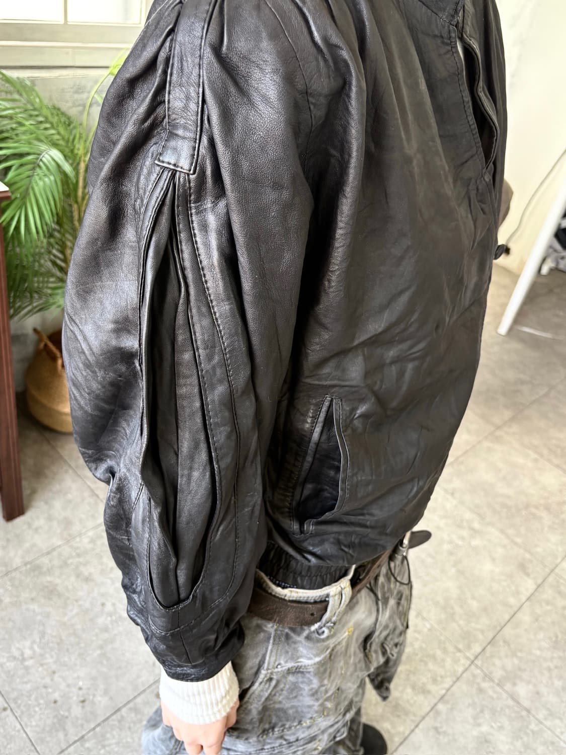 랩클로저 레더 블루종 자켓 상품이미지4