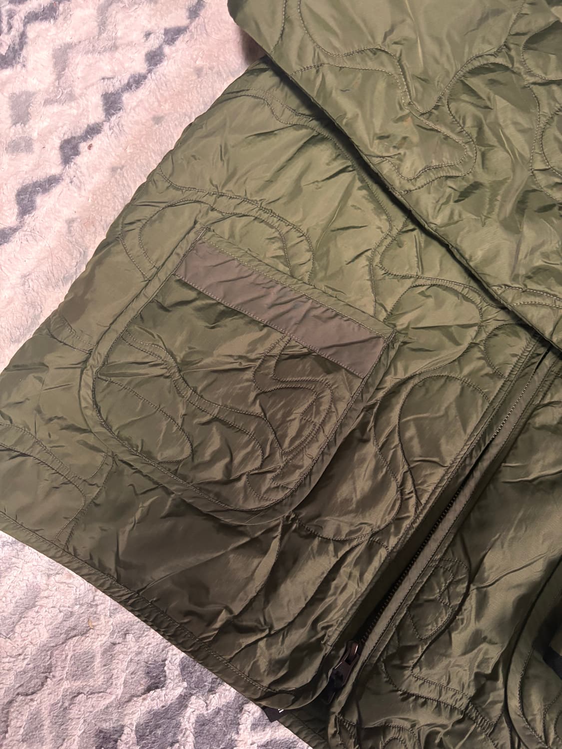 예스아이씨 퀄티드 카모 자켓 YESEYESEE Quilted Camo L 상품이미지3
