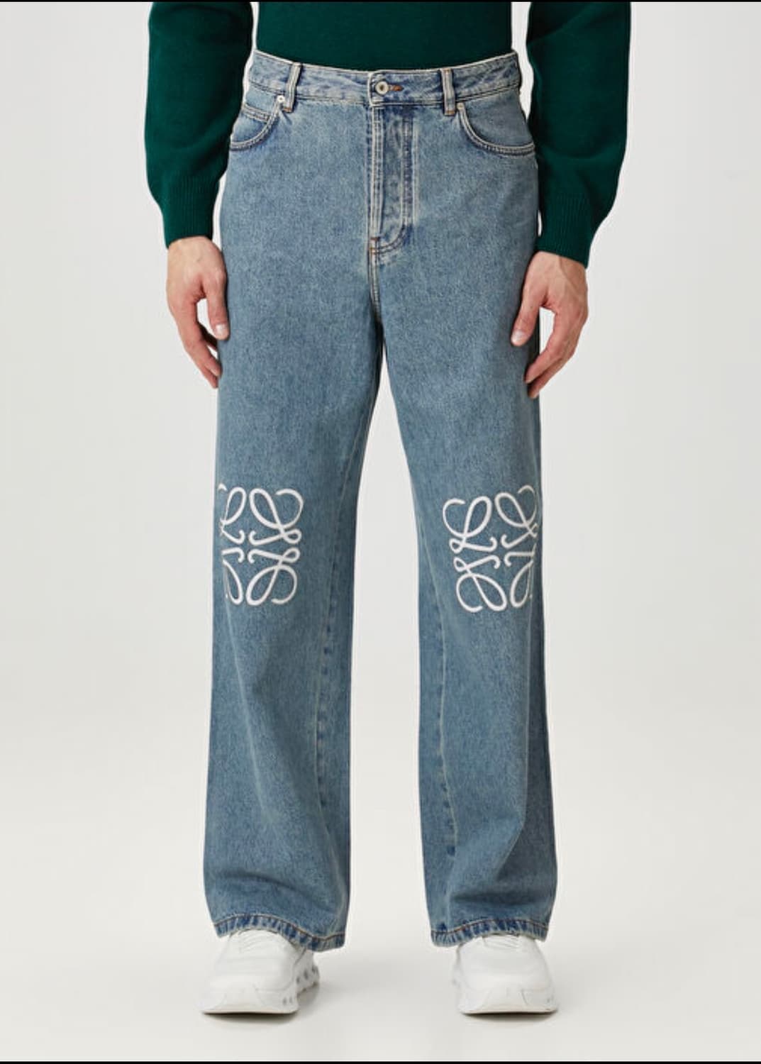 (A+/ 50) / 로에베 데님 아나그램 배기 데님 진 블루 상품이미지8