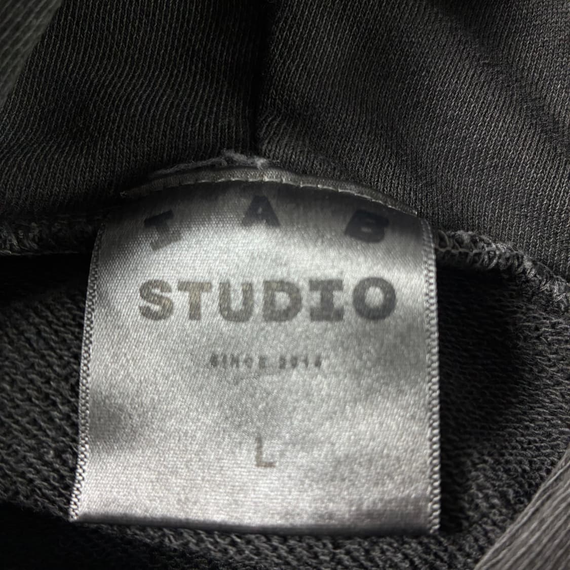 IAB studio  아이앱 코튼 그레이 스펠아웃 후드티  상품이미지7