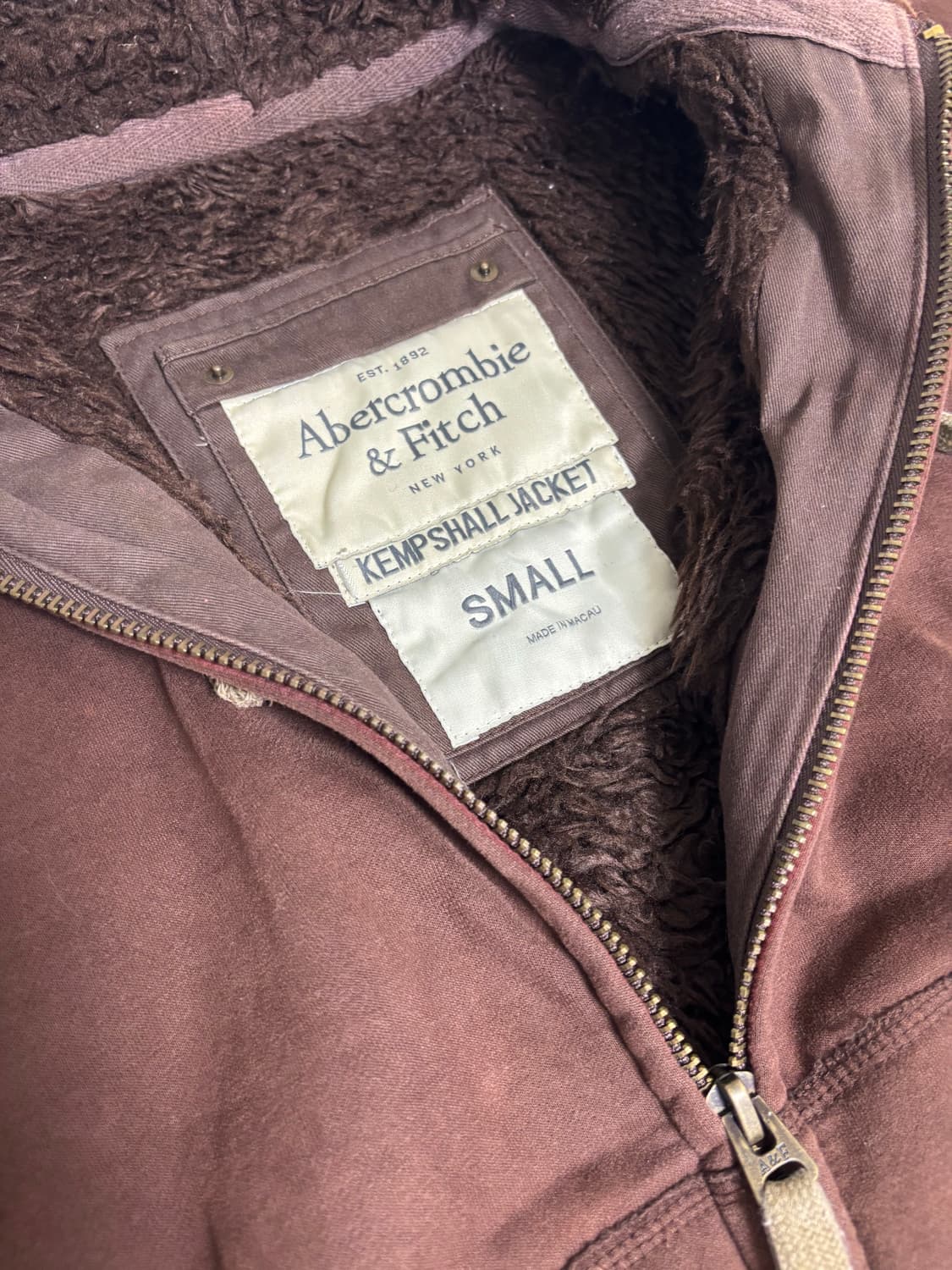 아베크롬비 대대장 브라운 울프죠 후드집업 상품이미지3