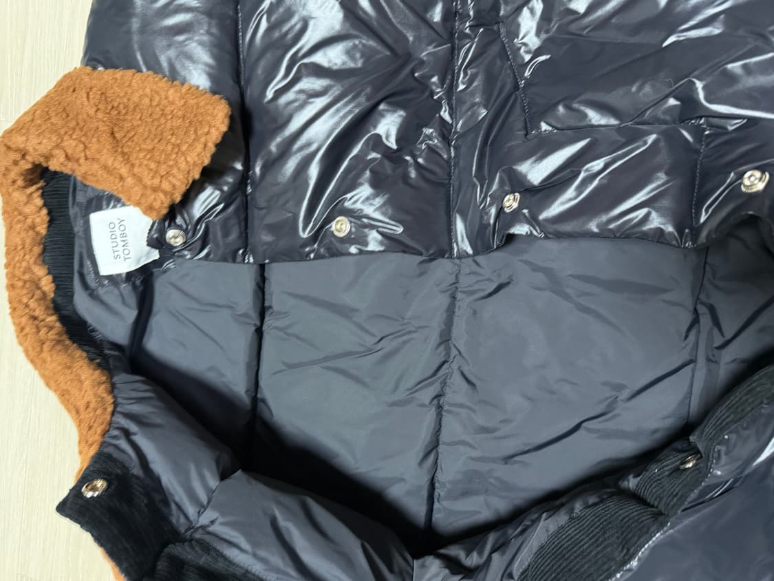 스튜디오 톰보이 블랙 카라 패딩 점퍼 상품이미지6