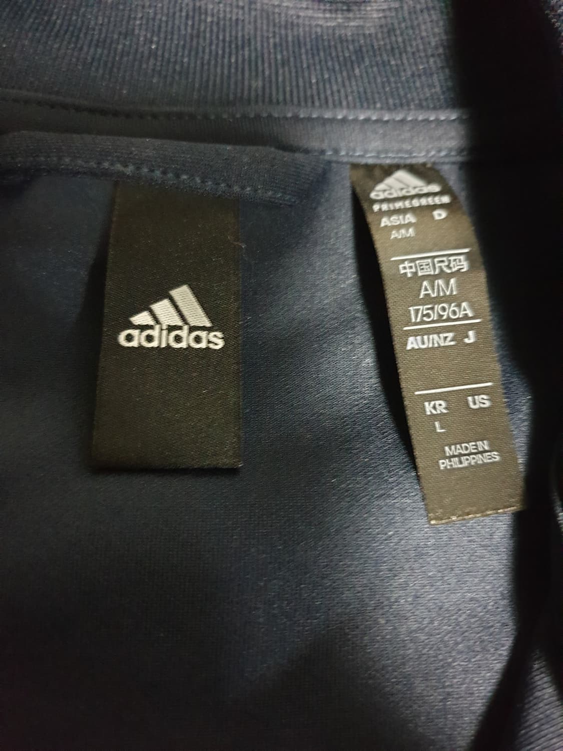 아디다스 3선 WU 져지 셋업 네이비 (상의:L 하의:M) 상품이미지3