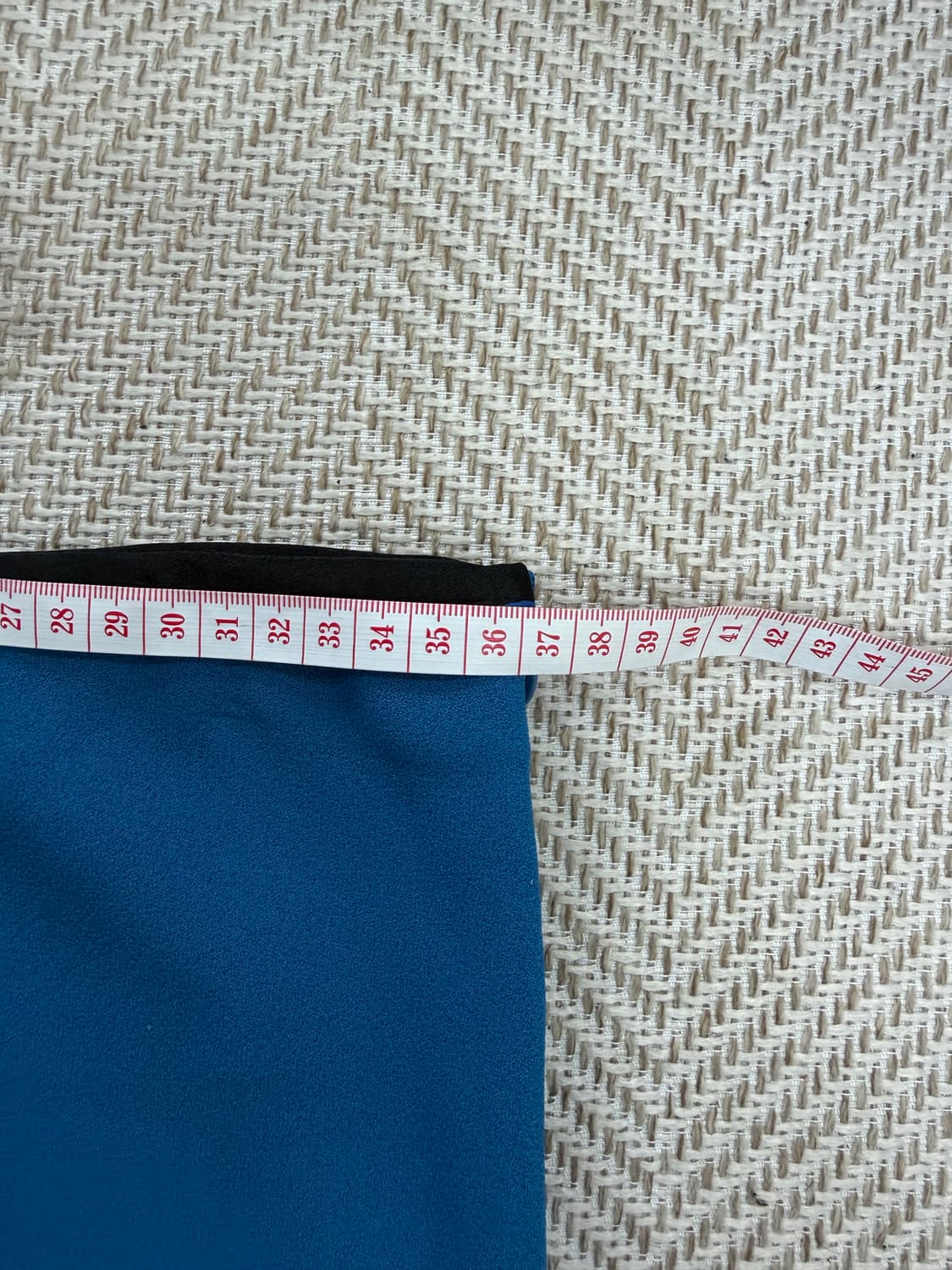 정품) 더캐시미어 한섬 물결 스커트 블루 64(28) 상품이미지9