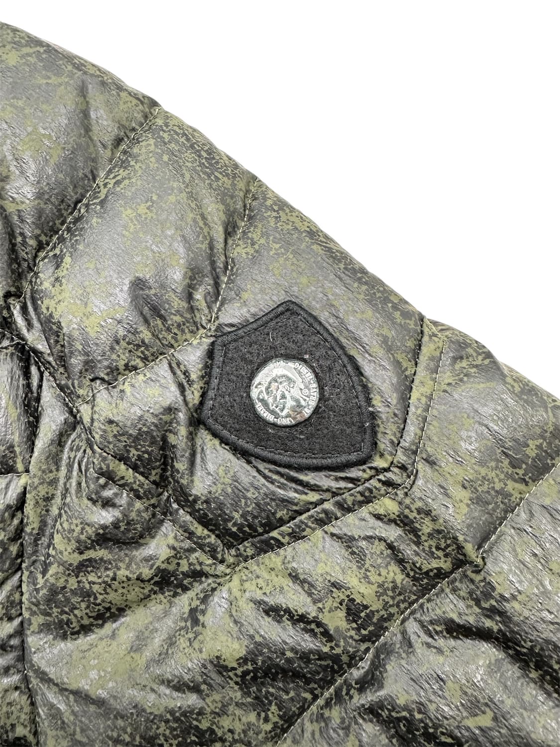 Diesel Down Jacket(Olive Marble Pattern) 상품이미지6