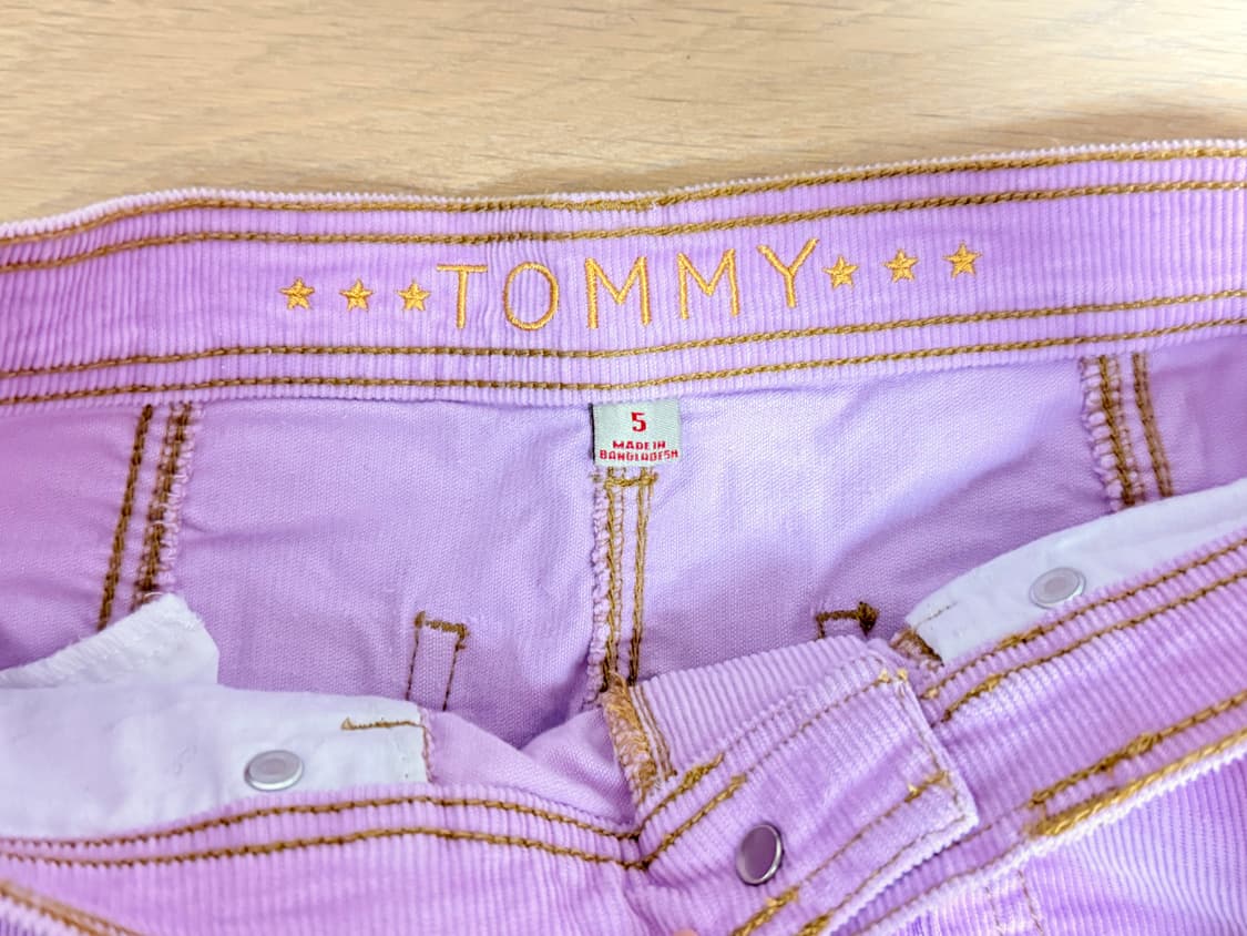 타미힐피거 y2k 퍼플 코듀로이 스커트 상품이미지6