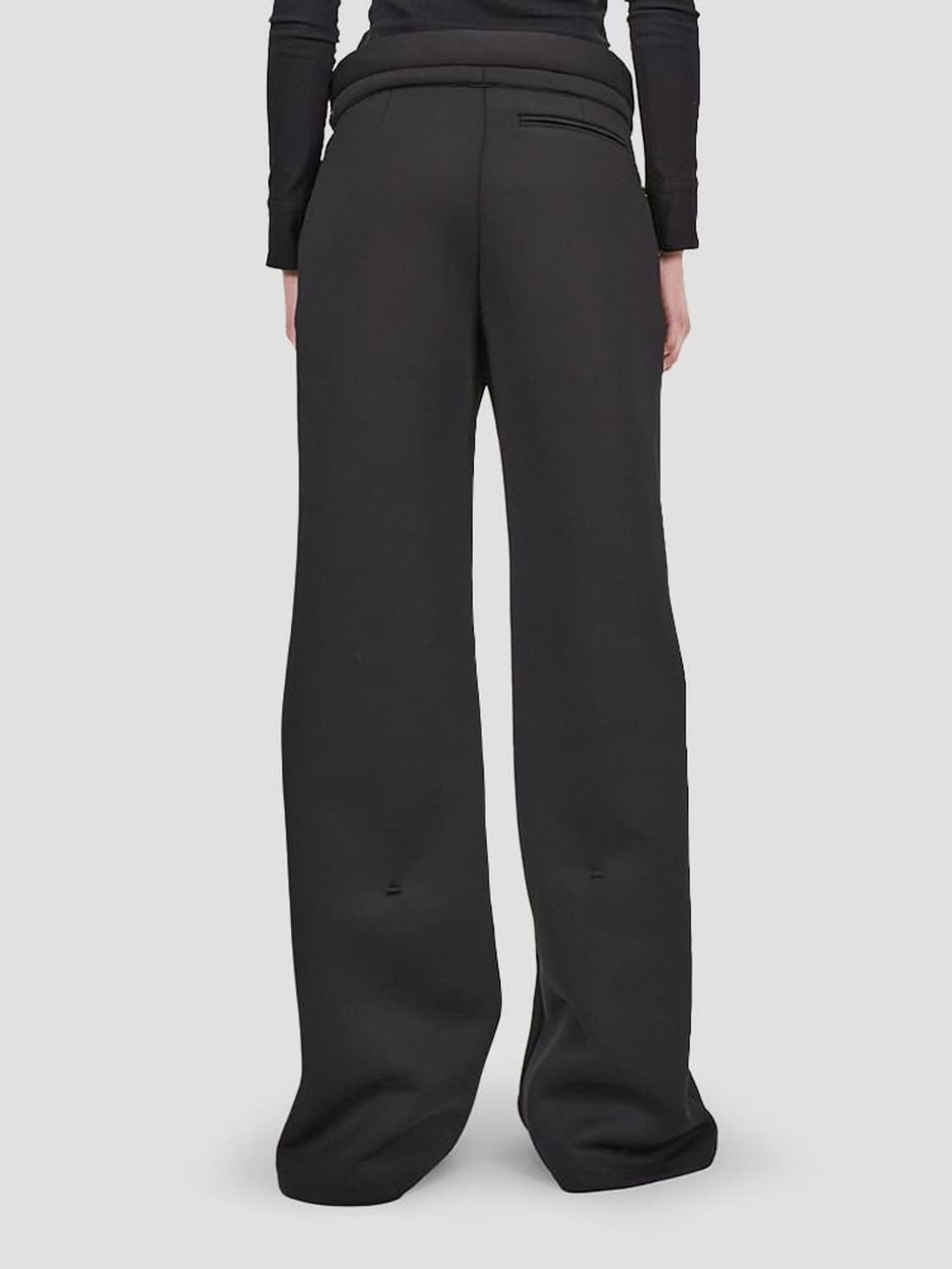 오토링거 블랙 더블 웨이스트밴드 수트 트라우저 상품이미지3