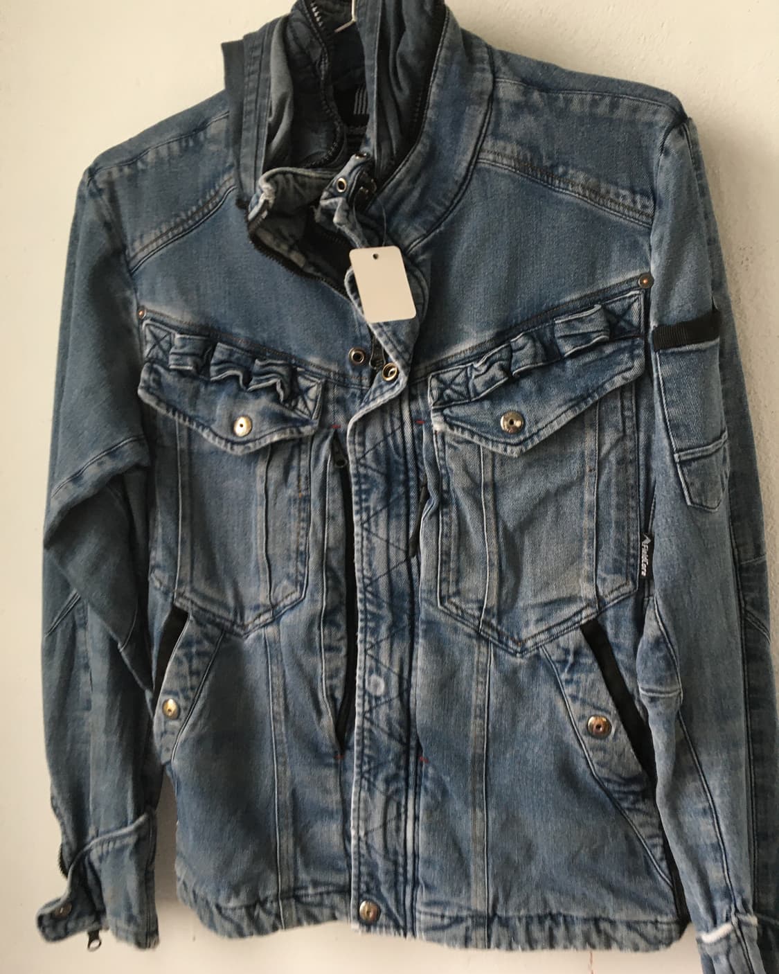 High neck denim jacket 상품이미지4