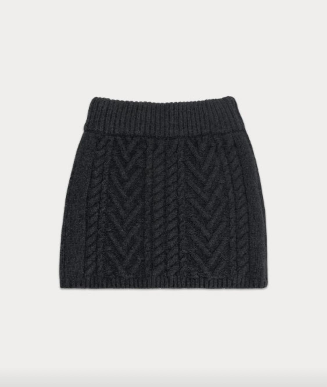 썸웨어버터 콜린 케이블 니트 스커트 상품이미지2