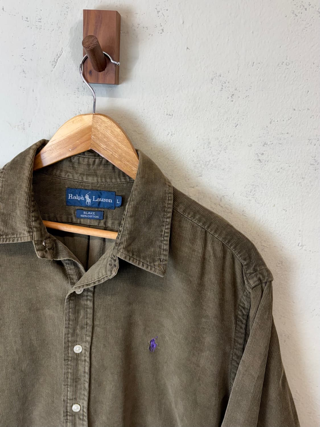 폴로랄프로렌 빈티지 코듀로이 브라운 셔츠 상품이미지5