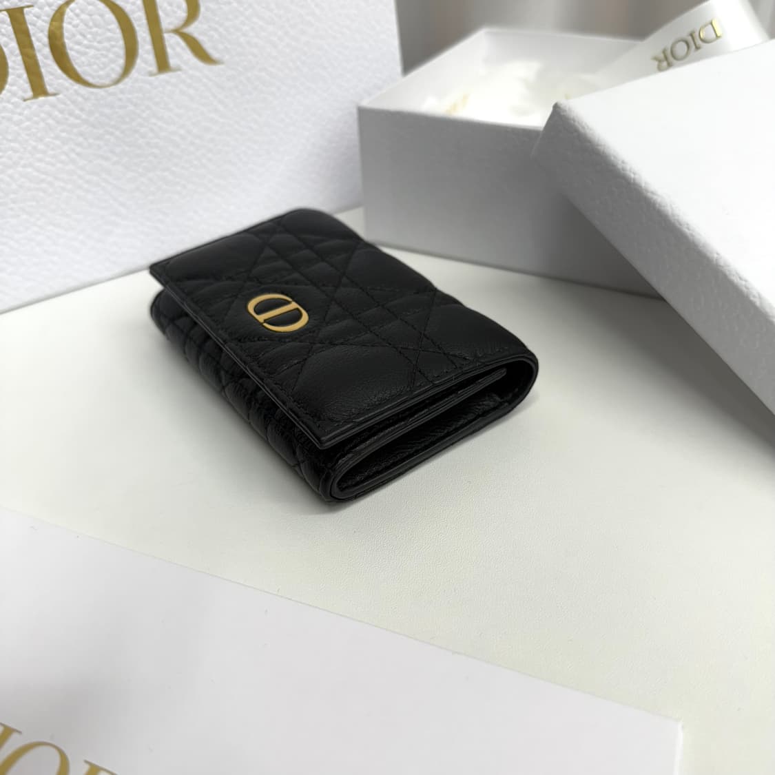 [25년] 디올 카로 글리신 XS 지갑 블랙 상품이미지5