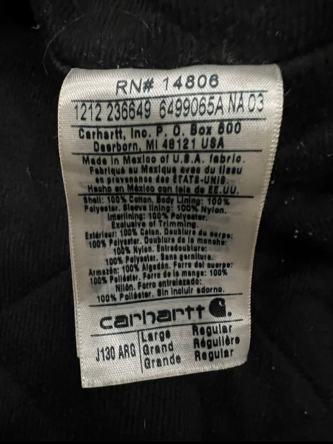 칼하트 j130 아미그린 상품이미지5