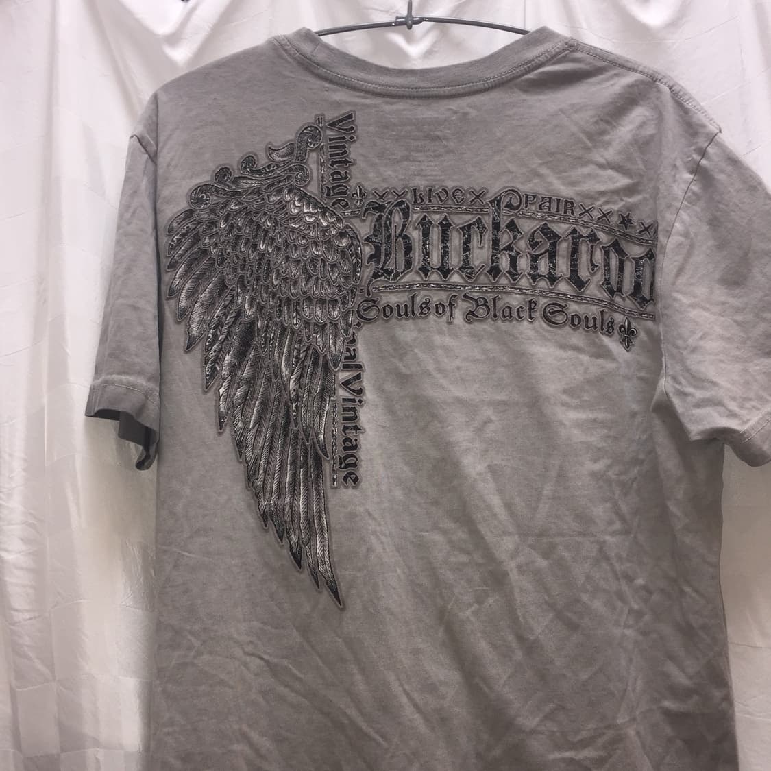 Buckaroo 버커루 고스펑크 고딕 날개 반팔티 상품이미지3