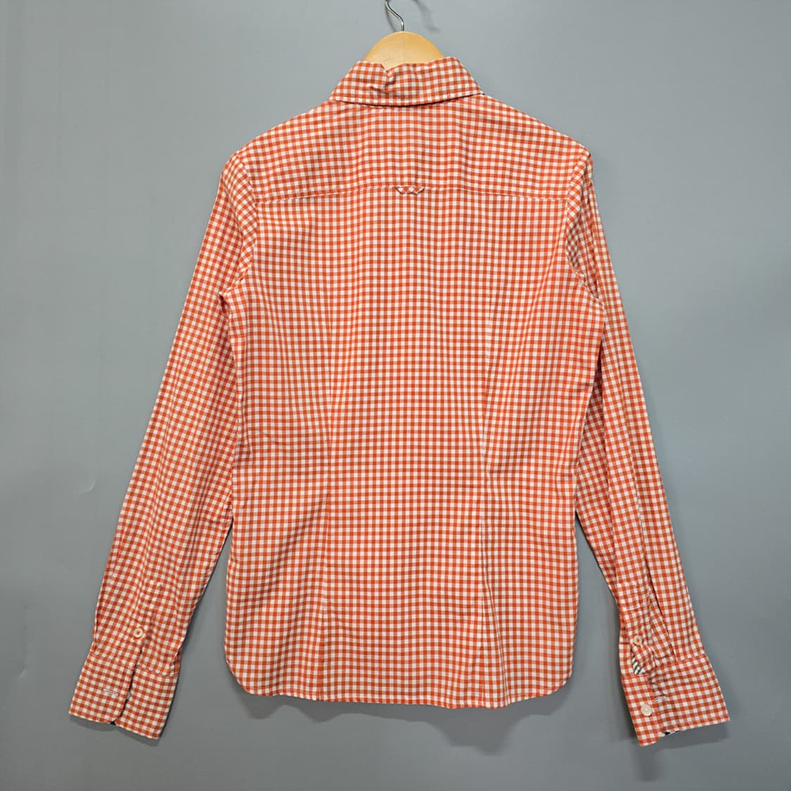 타미힐피거 깅엄 체크 셔츠 오렌지 85 상품이미지4