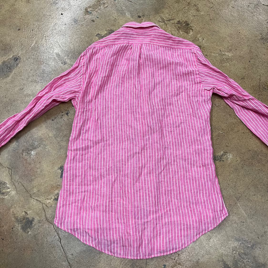 [정품/M] 폴로 랄프로렌 핑크 스트라이프 셔츠 b10 상품이미지4