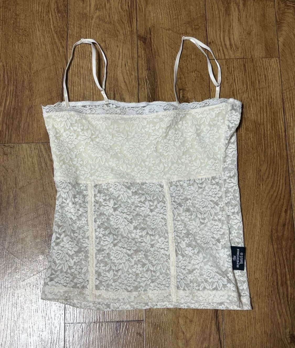 더미스테리어스호텔 레이스 코르셋 나시 상품이미지2