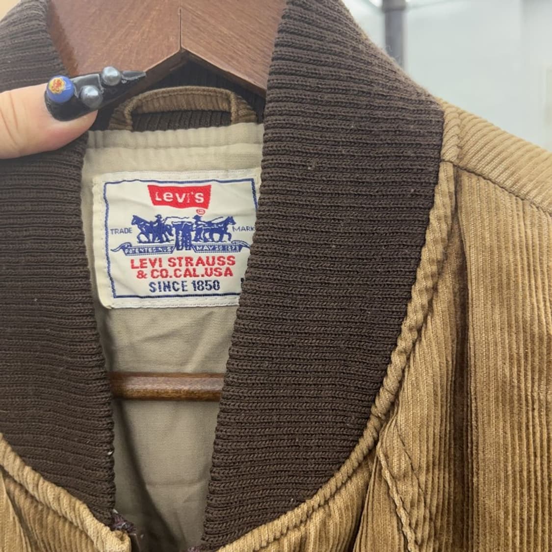 리바이스 빈티지 모던 캐주얼 코듀로이 골덴 패딩조끼 M C08806 상품이미지7