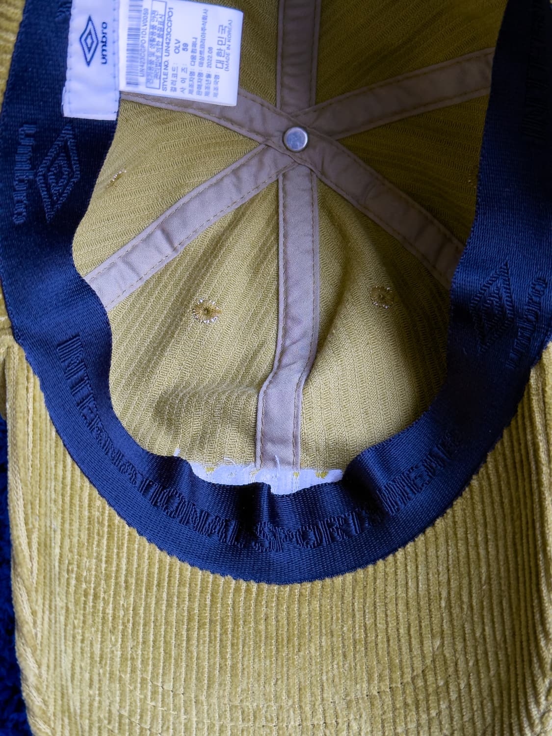 엄브로 코듀로이 볼캡 / 오리브 / 59 상품이미지4